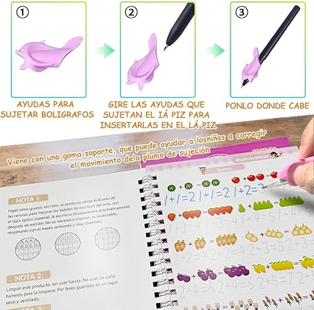 🌈Kit Libros de Caligrafía Mágica Montessori