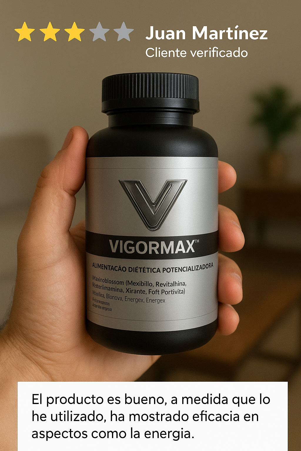 VIGOR MAX –  Energía, fuerza y bienestar masculino!🔥